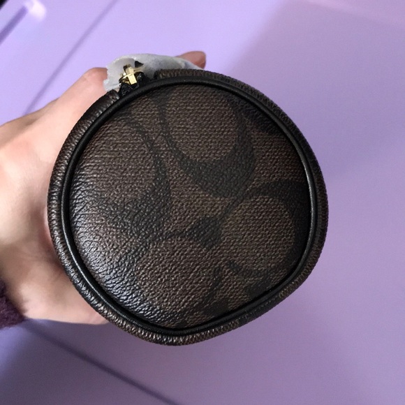 Coach Make Up Brush Holder in Signature Canvas - Picture 4 of 9